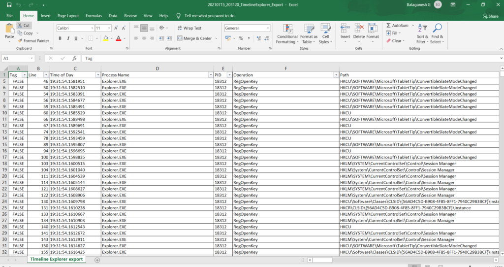 Timeline Explorer Tool