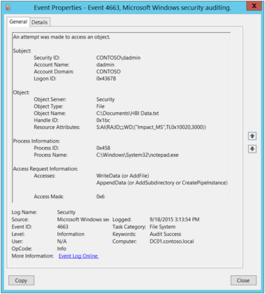 Event ID 4663 -Occurrence , Log fields Explanation & Use cases ...