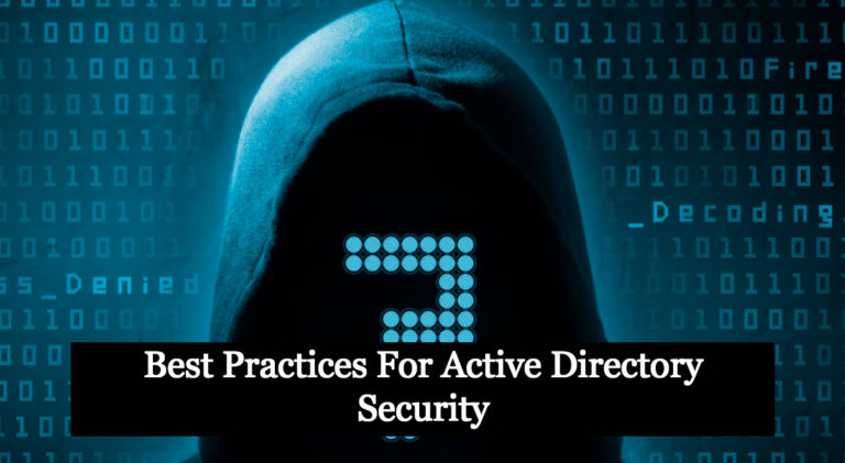 Best Practices For Active Directory Security