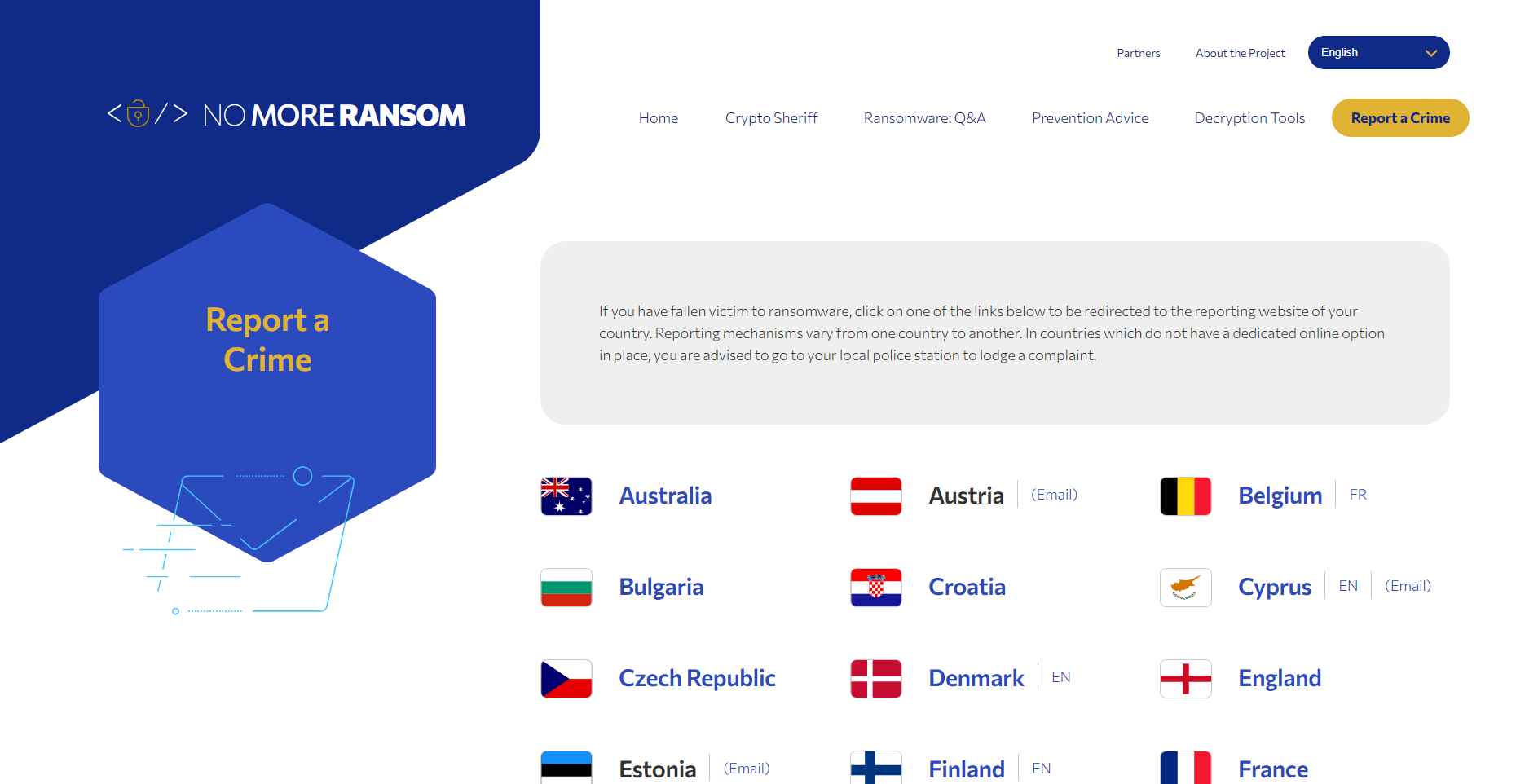Free Ransomware Decryption tool -No More Ransom - Security Investigation
