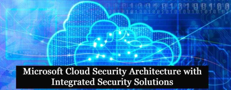 Microsoft Cloud Security Architecture with Integrated Security Solutions