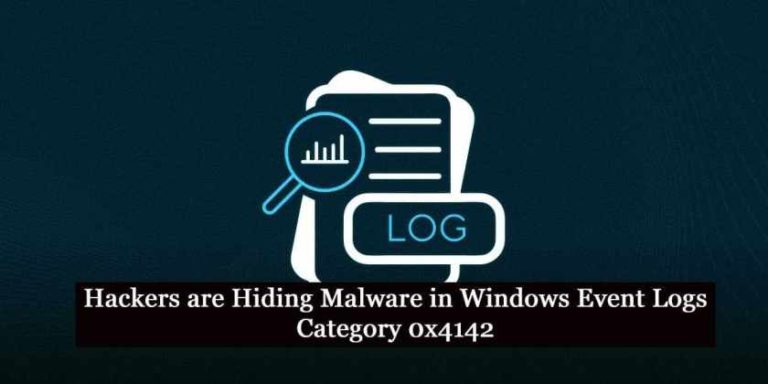 Hackers are Hiding Malware in Windows Event Logs Category 0x4142