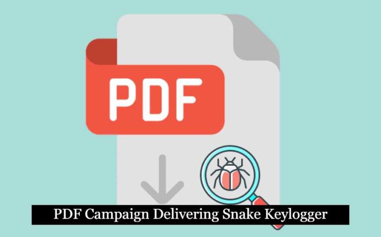 PDF Campaign Delivering Snake Keylogger
