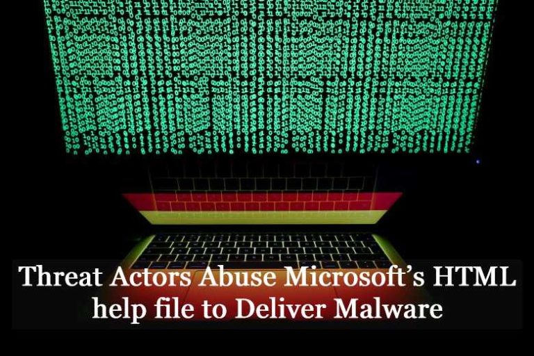 Threat Actors Abuse Microsoft’s HTML help file to Deliver Malware