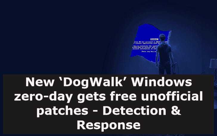 New ‘DogWalk’ Windows zero-day gets free unofficial patches – Detection & Response