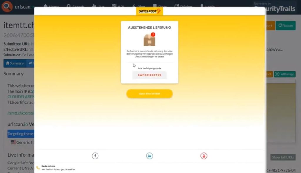 check for malicious link online